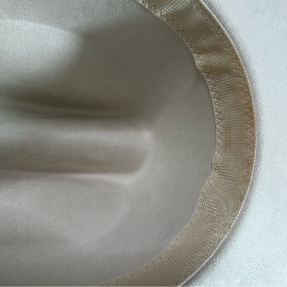 Cato Pearl-Embellished Cream Cowgirl Hat One Size Bachelorette Country Concert - Picture 14 of 16